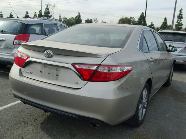 4T1BF1FK4FU007780 - 2015 TOYOTA CAMRY LE ოქროსფერი ფოტო 4