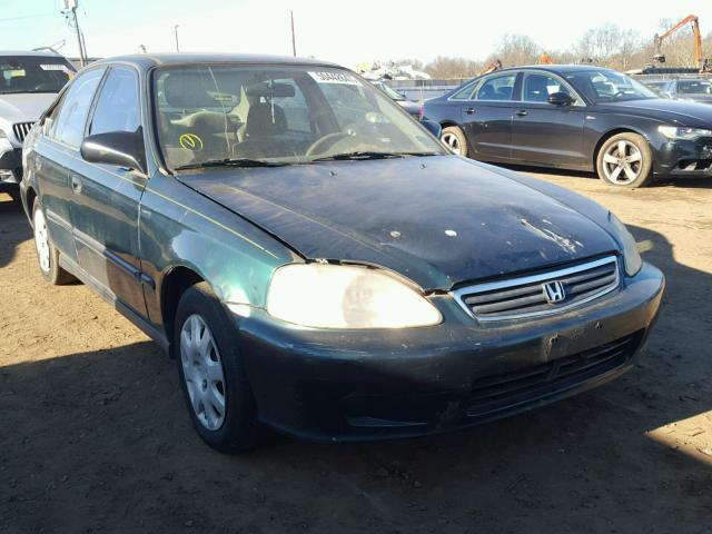 1HGEJ6671YL038388 - 2000 HONDA CIVIC LX GREEN photo 1