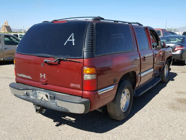 1GKEC16T21J236041 - 2001 GMC YUKON XL C MAROON photo 4