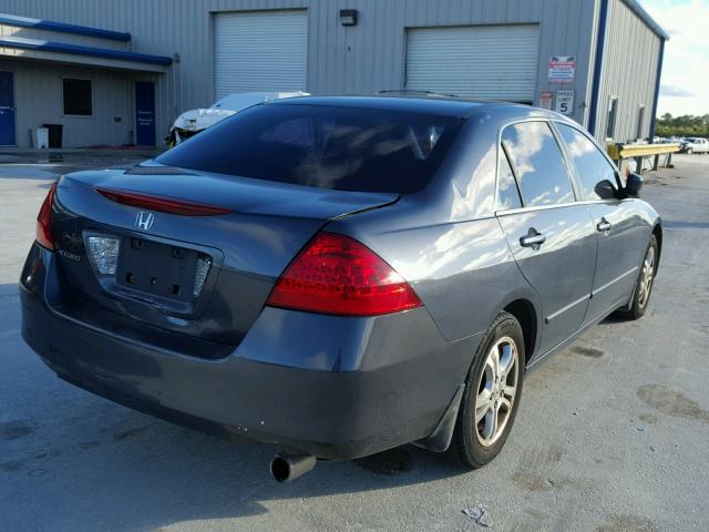 1HGCM563X7A207081 - 2007 HONDA ACCORD SE GRAY photo 4