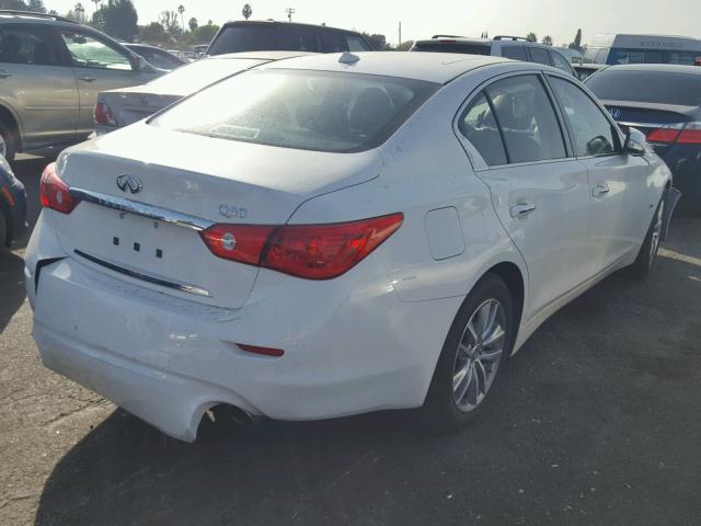 JN1CV7AP4HM642098 - 2017 INFINITI Q50 BASE WHITE photo 4