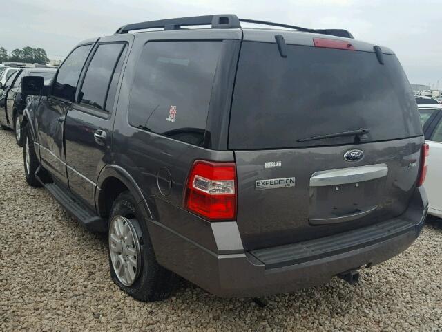 1FMJU1H59EEF17303 - 2014 FORD EXPEDITION GRAY photo 3