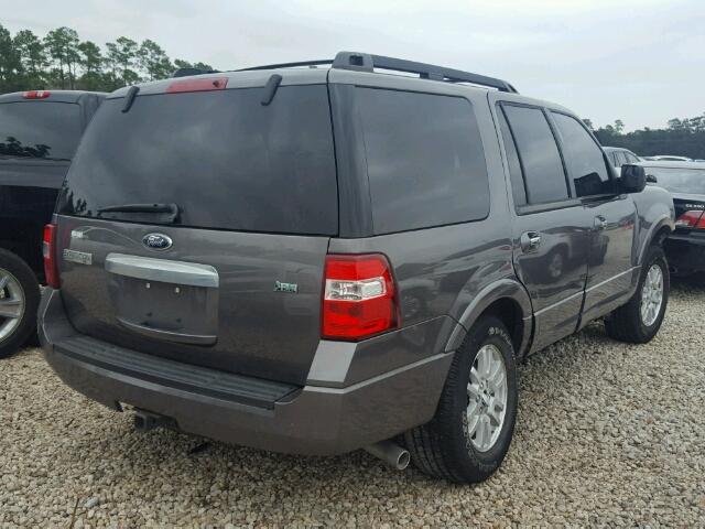 1FMJU1H59EEF17303 - 2014 FORD EXPEDITION GRAY photo 4