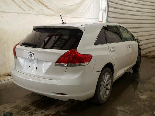 4T3ZA3BB8BU046954 - 2011 TOYOTA VENZA BASE WHITE photo 4