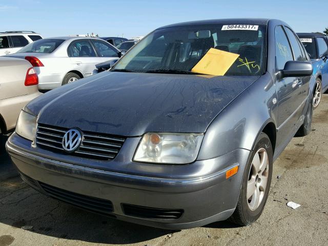 3VWSK69M54M000507 - 2004 VOLKSWAGEN JETTA GLS GRAY photo 2