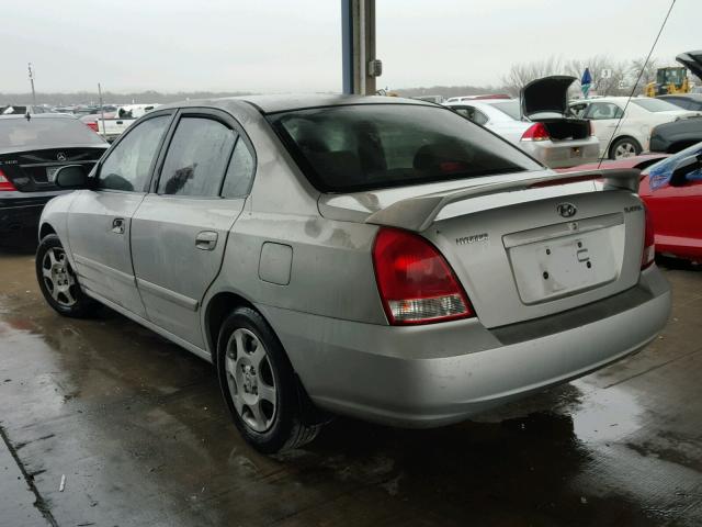 KMHDN45D13U620953 - 2003 HYUNDAI ELANTRA GL SILVER photo 3