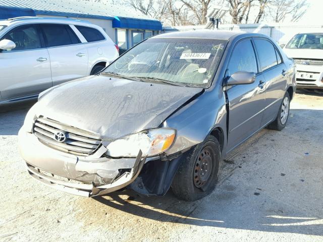 1NXBR32E74Z236809 - 2004 TOYOTA COROLLA CE GRAY photo 2