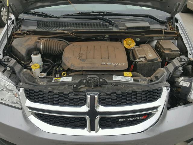 2C4RDGCG6FR526984 - 2015 DODGE GRAND CARA SILVER photo 7