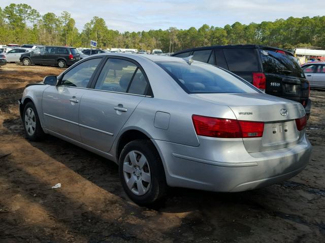 5NPET46C59H416955 - 2009 HYUNDAI SONATA GLS SILVER photo 3