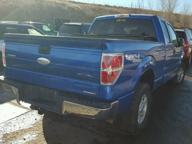 1FTFX1EF2BFD14693 - 2011 FORD F150 SUPER BLUE photo 4