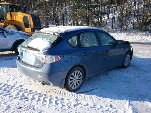 JF1GH60609H826382 - 2009 SUBARU IMPREZA 2. BLUE photo 4