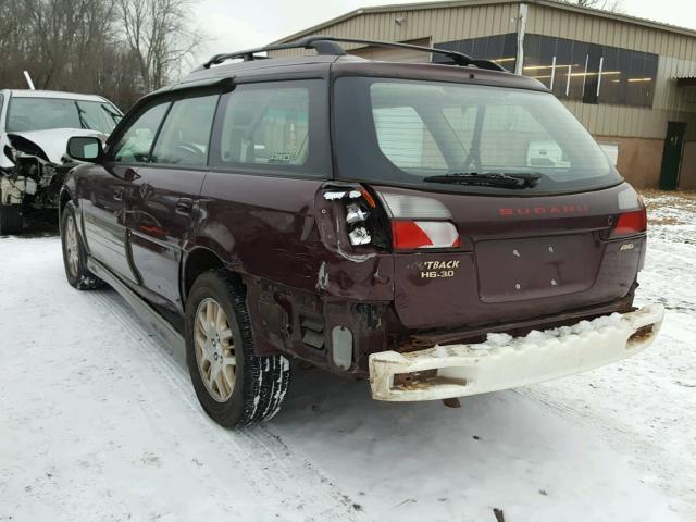 4S3BH806217658366 - 2001 SUBARU LEGACY OUT MAROON photo 3