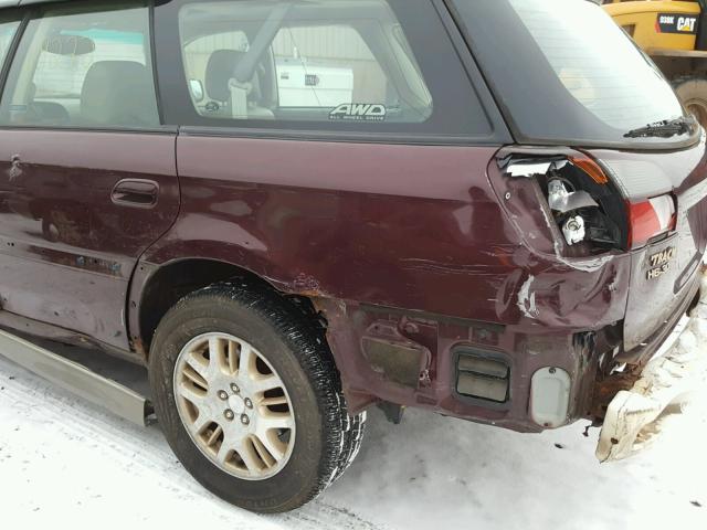 4S3BH806217658366 - 2001 SUBARU LEGACY OUT MAROON photo 9