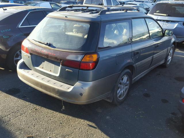 4S3BH665117663898 - 2001 SUBARU LEGACY OUT GREEN photo 4