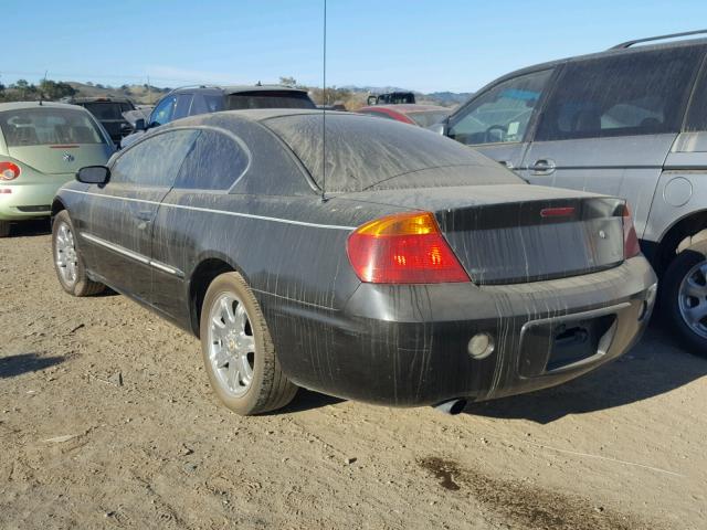 4C3AG52H21E106442 - 2001 CHRYSLER SEBRING LX BLACK photo 3