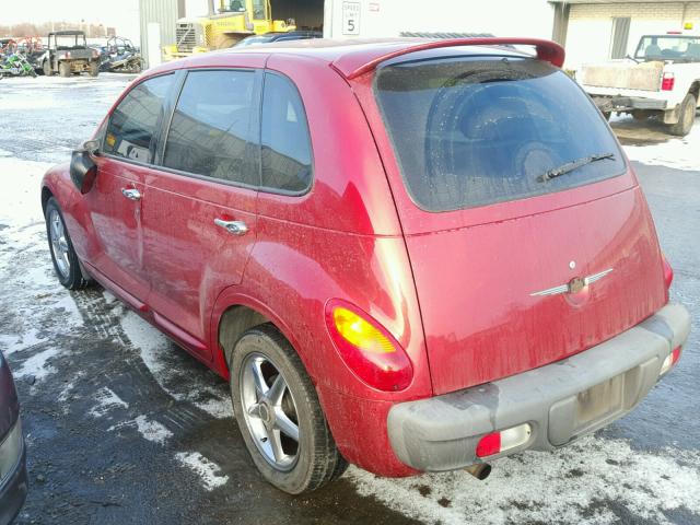 3C4FY4BB21T531200 - 2001 CHRYSLER PT CRUISER RED photo 3