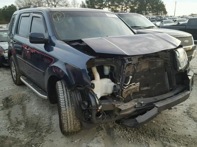 5FNYF3H55AB002266 - 2010 HONDA PILOT EXL BLUE photo 1