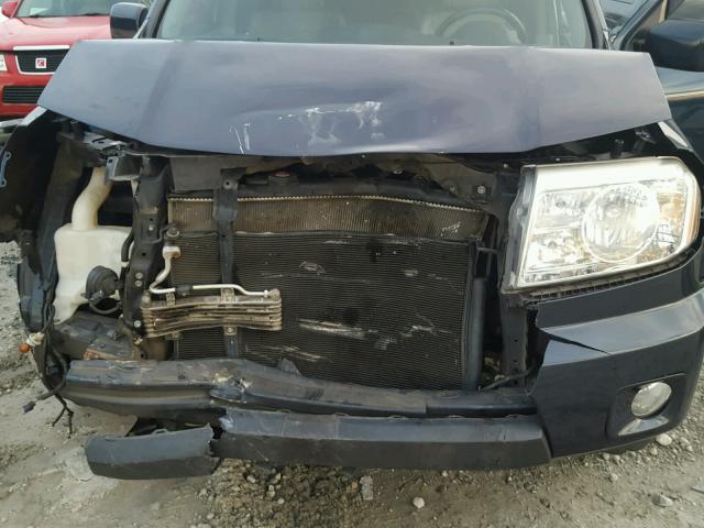 5FNYF3H55AB002266 - 2010 HONDA PILOT EXL BLUE photo 7