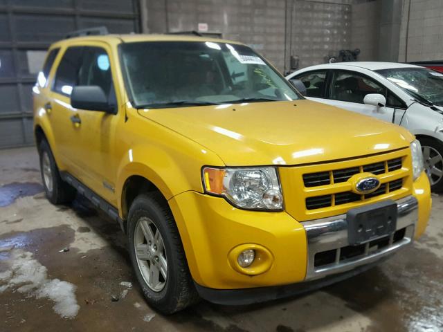 1FMCU49H18KA20383 - 2008 FORD ESCAPE HEV YELLOW photo 1