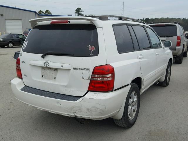 JTEGF21A220061980 - 2002 TOYOTA HIGHLANDER WHITE photo 4