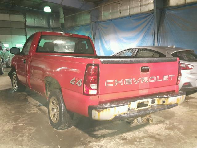 3GCEK14Z36G255227 - 2006 CHEVROLET SILVERADO RED photo 3