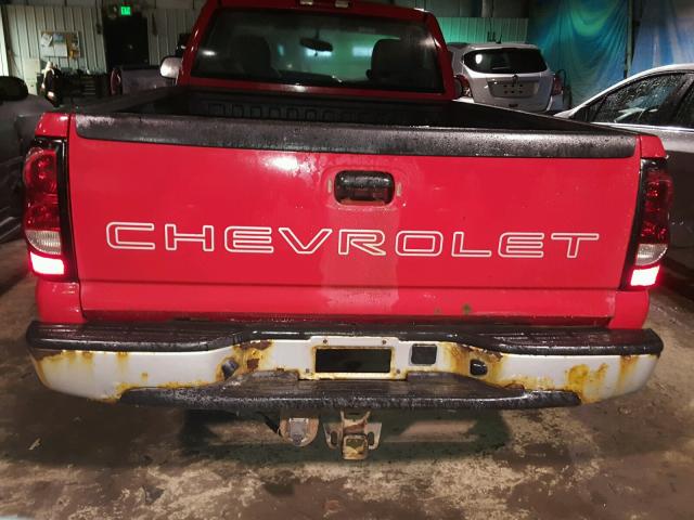 3GCEK14Z36G255227 - 2006 CHEVROLET SILVERADO RED photo 6