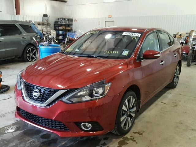 3N1AB7AP0GY333191 - 2016 NISSAN SENTRA S MAROON photo 2