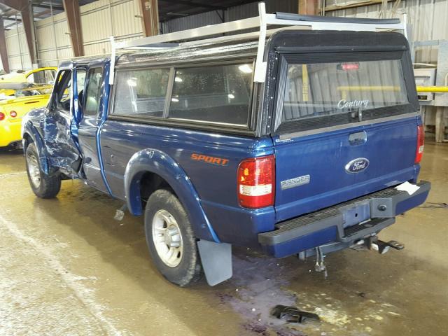 1FTYR14E09PA06695 - 2009 FORD RANGER SUP BLUE photo 3