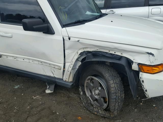 1J8HG48N98C172259 - 2008 JEEP COMMANDER WHITE photo 9