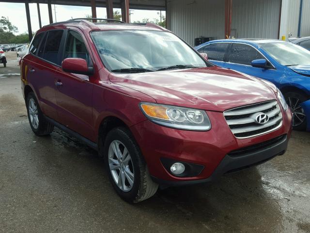 5XYZK4AGXCG132413 - 2012 HYUNDAI SANTA FE L RED photo 1