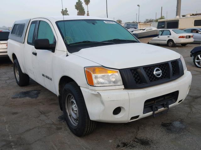 1N6AA0CH2CN319889 - 2012 NISSAN TITAN S WHITE photo 1