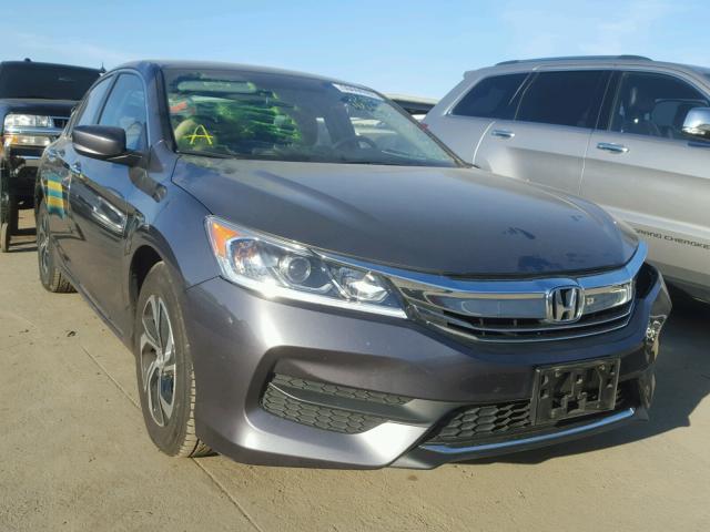 1HGCR2F37HA048277 - 2017 HONDA ACCORD LX GRAY photo 1