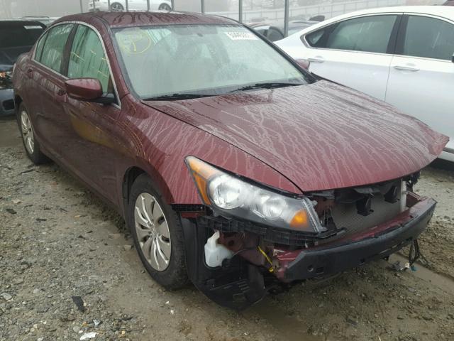 1HGCP2F36AA010843 - 2010 HONDA ACCORD LX MAROON photo 1