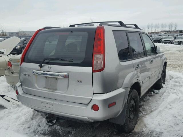 JN8BT08V25W101629 - 2005 NISSAN X-TRAIL XE SILVER photo 4