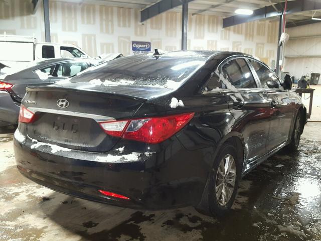 5NPEB4AC3DH653253 - 2013 HYUNDAI SONATA GLS BLACK photo 4