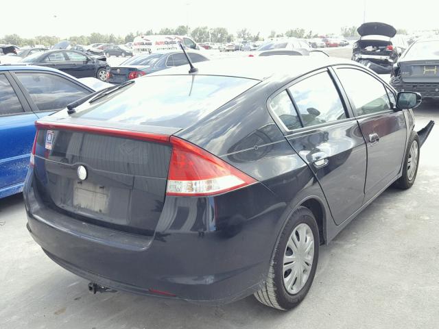 JHMZE2H57BS007926 - 2011 HONDA INSIGHT LX BLACK photo 4