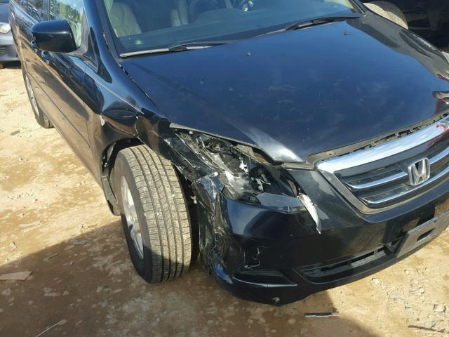 5FNRL38637B100596 - 2007 HONDA ODYSSEY EX BLUE photo 9