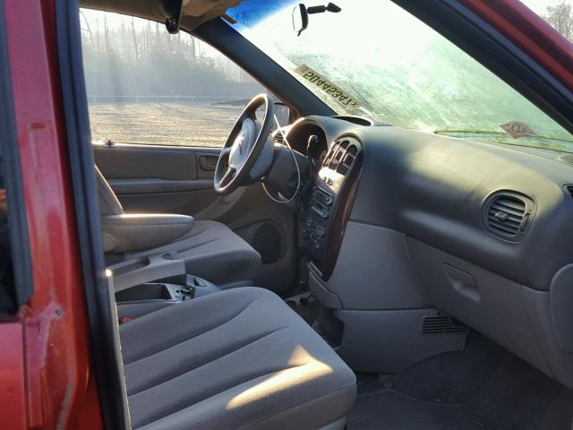 2C8GP74L02R641650 - 2002 CHRYSLER TOWN & COU RED photo 5