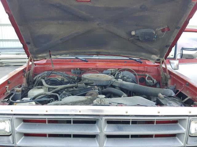 1B7GE16Y4LS623715 - 1990 DODGE D-SERIES D RED photo 7