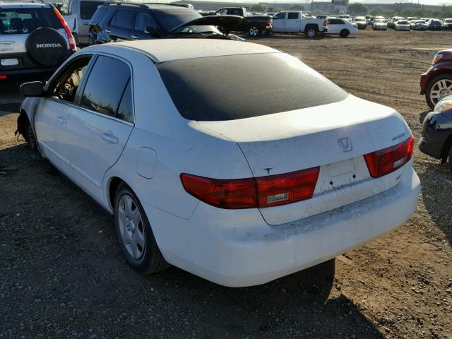 1HGCM56465A115973 - 2005 HONDA ACCORD LX WHITE photo 3