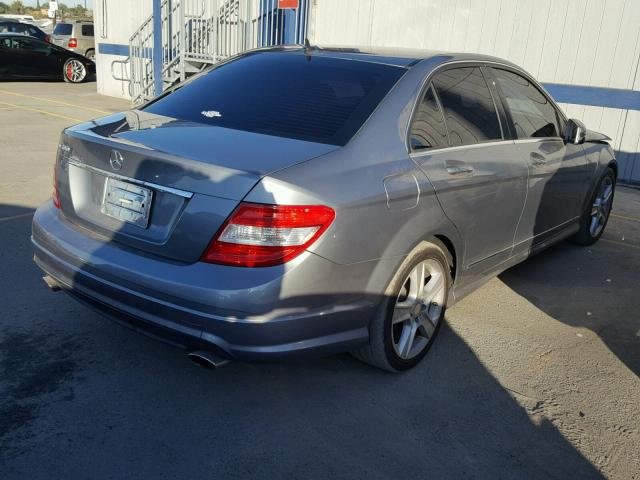 WDDGF5EB8AR092627 - 2010 MERCEDES-BENZ C 300 GRAY photo 4