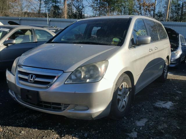 5FNRL38475B116098 - 2005 HONDA ODYSSEY EX SILVER photo 2