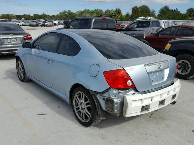 JTKDE177350058390 - 2005 TOYOTA SCION TC BLUE photo 3