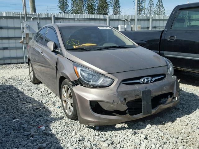 KMHCU4AE4CU042537 - 2012 HYUNDAI ACCENT GLS BEIGE photo 1