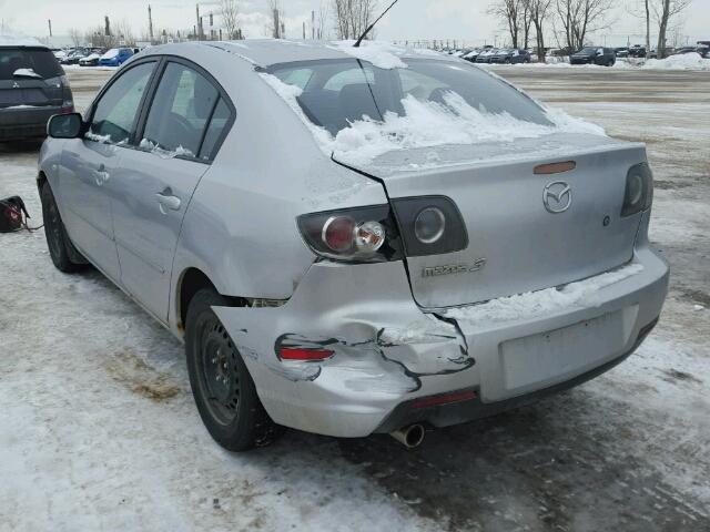 JM1BK32F871625840 - 2007 MAZDA 3 I SILVER photo 3