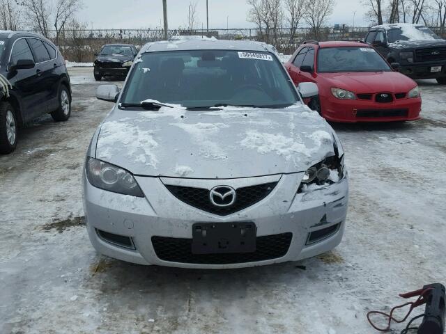 JM1BK32F871625840 - 2007 MAZDA 3 I SILVER photo 9