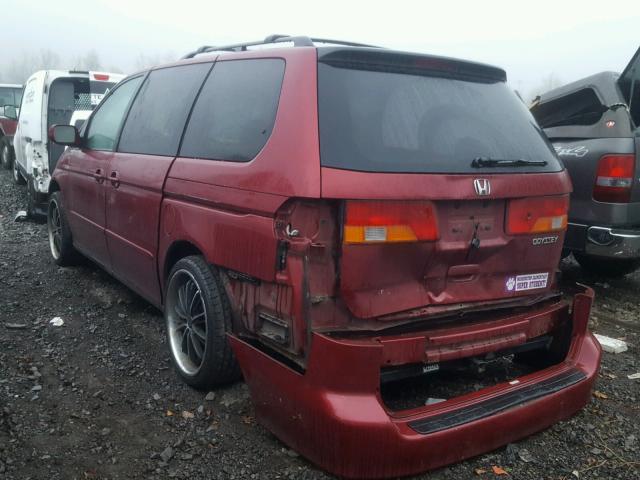 5FNRL18874B094674 - 2004 HONDA ODYSSEY EX BURGUNDY photo 3