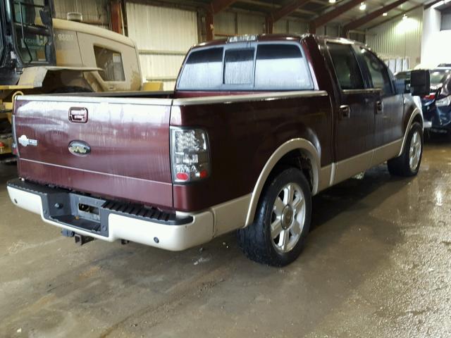 1FTPW12V58KE25225 - 2008 FORD F150 SUPER BROWN photo 4