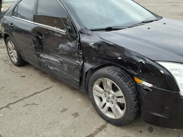 3FAHP08188R153173 - 2008 FORD FUSION SEL BLACK photo 9