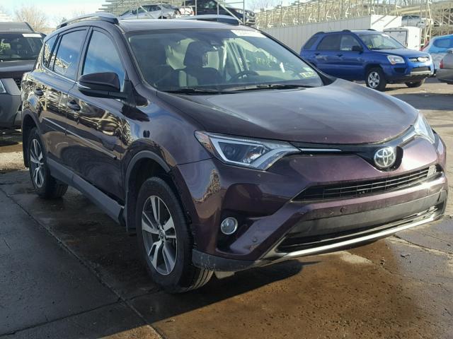 2T3RFREV3GW465358 - 2016 TOYOTA RAV4 XLE BURGUNDY photo 1